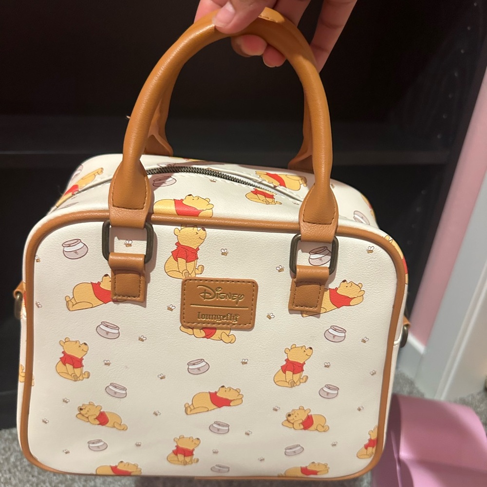 Loungefly Cream and Brown Mini Bag with Winnie the Pooh Design